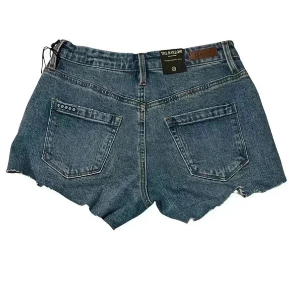 BLANKNYC The Barrow Vintage High Rise Denim Short Women’s 26 Blue Distressed NWT - Picture 2 of 8